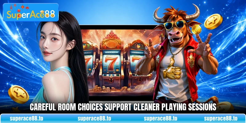 Careful room choices support cleaner playing sessions Careful room choices support cleaner playing sessions