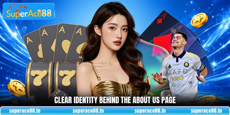 Clear identity behind the about us page