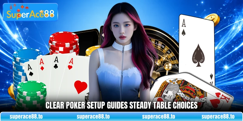 Clear Poker setup guides steady table choices Clear Poker setup guides steady table choices
