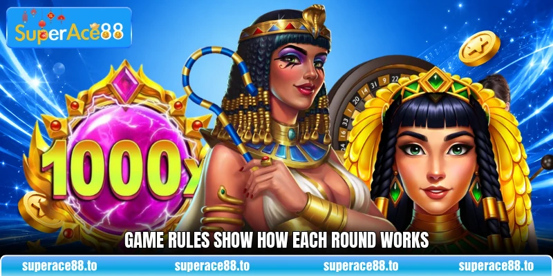 Game rules show how each round works Game rules show how each round works