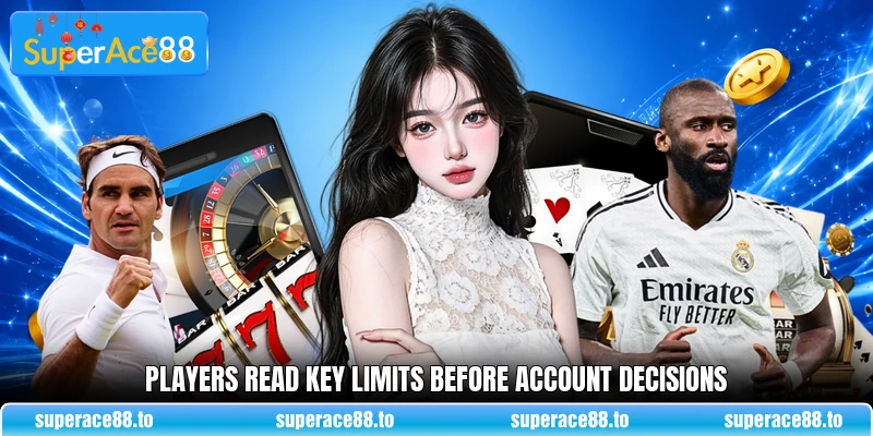 Players read key limits before account decisions Players read key limits before account decisions