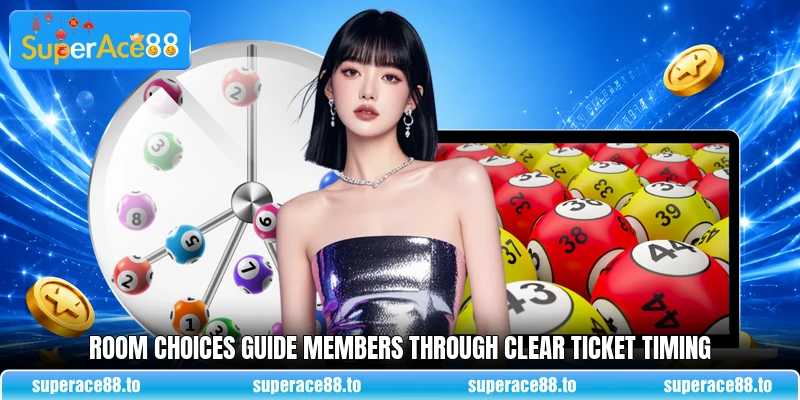 Room choices guide members through clear ticket timing Room choices guide members through clear ticket timing