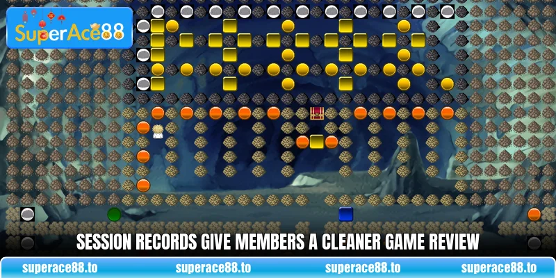 Session records give members a cleaner game review Session records give members a cleaner game review