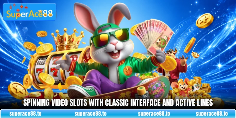Spinning video slots with classic interface and active lines Spinning video slots with classic interface and active lines