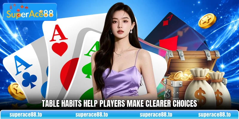 Table habits help players make clearer choices Table habits help players make clearer choices