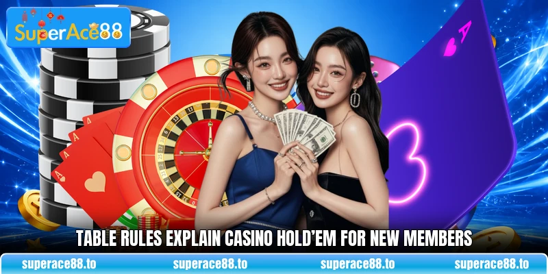 Table rules explain Casino Hold’em for new members Table rules explain Casino Hold’em for new members