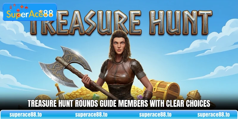 Treasure Hunt rounds guide members with clear choices Treasure Hunt rounds guide members with clear choices